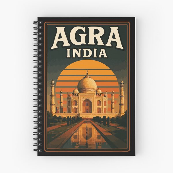 Item preview, Agra Taj Mahal India Retro Vintage Travel designed and sold by TomFrontierArt.