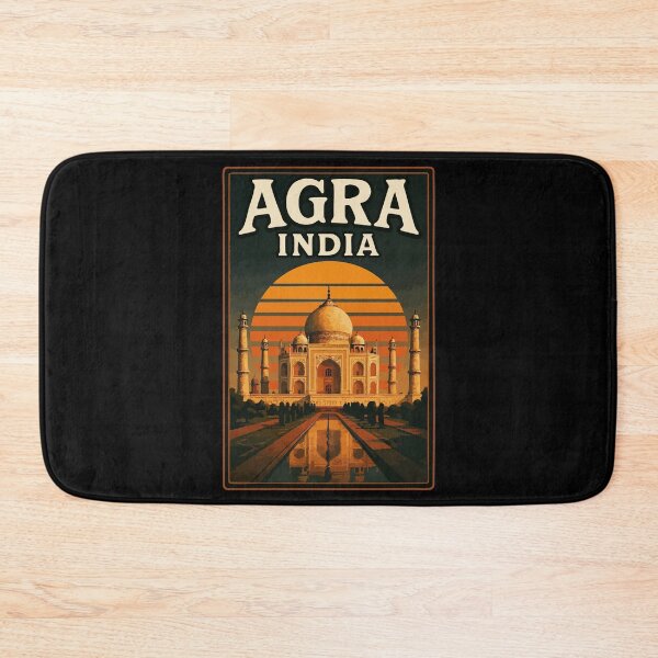 Item preview, Agra Taj Mahal India Retro Vintage Travel designed and sold by TomFrontierArt.