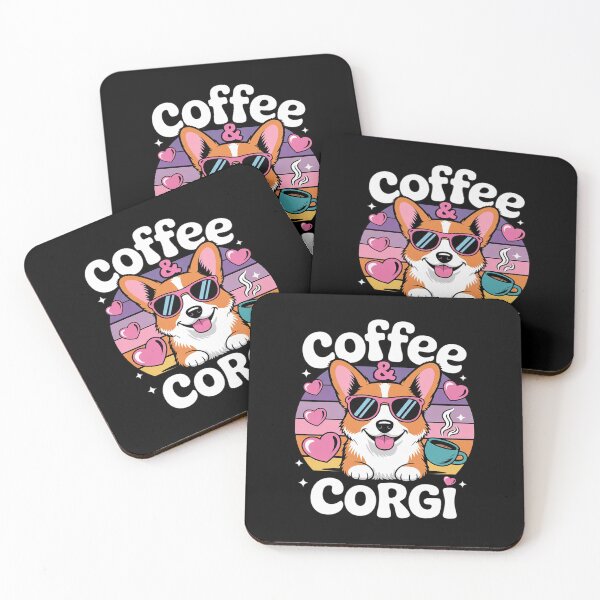 Item preview, Coffee and Corgi for Corgi Dog Pet Lovers designed and sold by MarkLeedsArt.