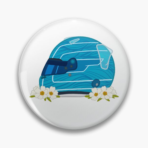 Item preview, Pierre Gasly 2026 Helmet With Flowers  designed and sold by OriDraws.