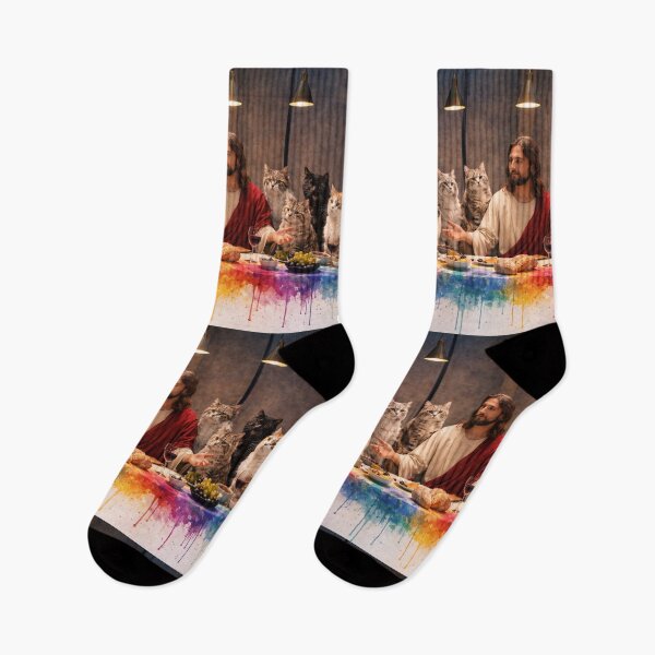 Item preview, The Last Supper Reimagined with Cats designed and sold by Paul Thompson Photography.