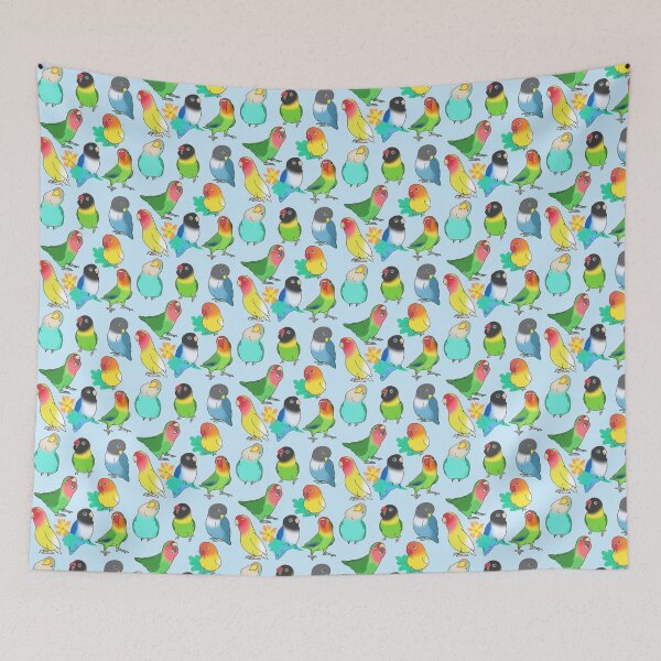 Item preview, Colorful Lovebird Pattern designed and sold by FandomizedRose.