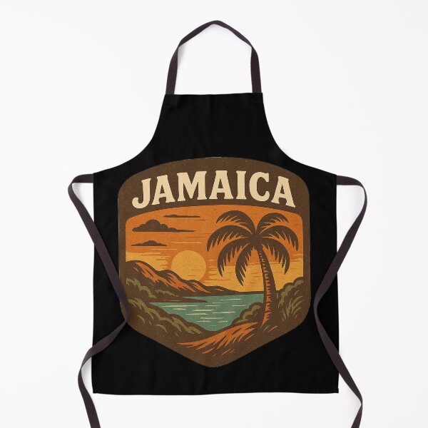Item preview, Retro Jamaica Tropical Palm Tree Travel Art - Vintage Beach Sunset designed and sold by TSE DESIGN.