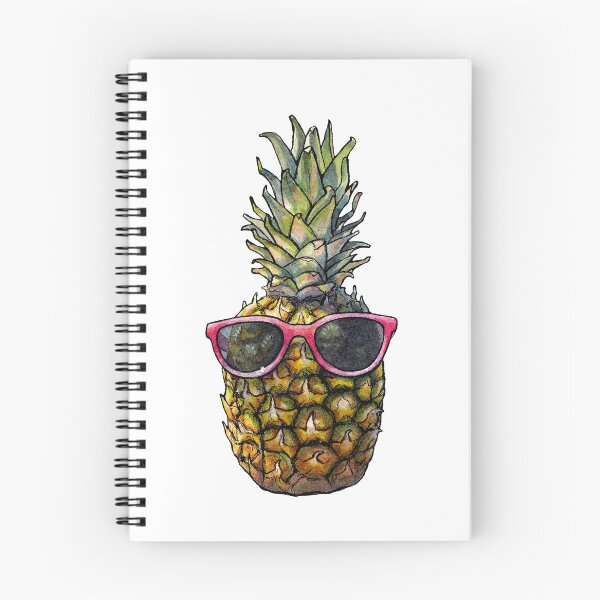 Item preview, Pineapple with sunglasses - Watercolor illustration designed and sold by AquarellChill.