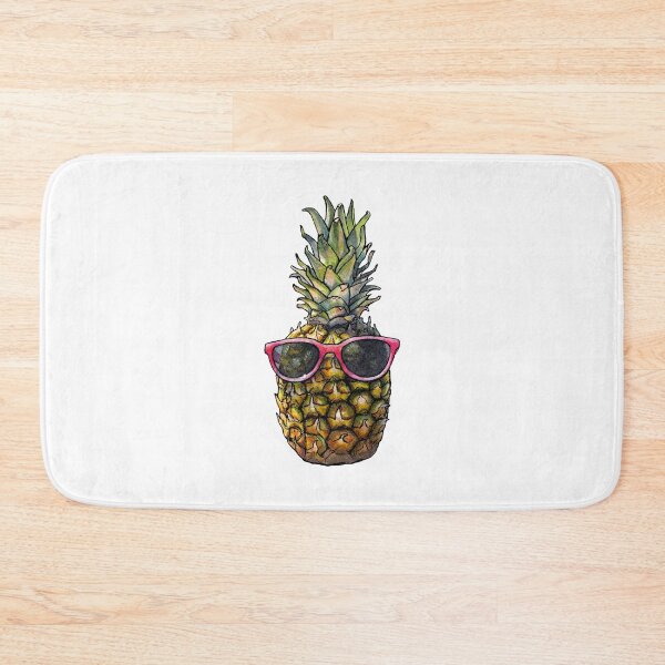 Item preview, Pineapple with sunglasses - Watercolor illustration designed and sold by AquarellChill.