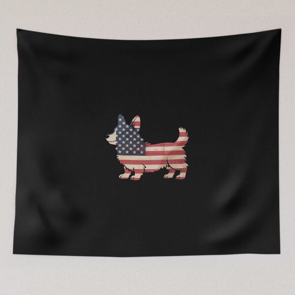 Item preview, Corgi 4th of July Dog Lover Men Women American Flag designed and sold by DigitaldeligArt.