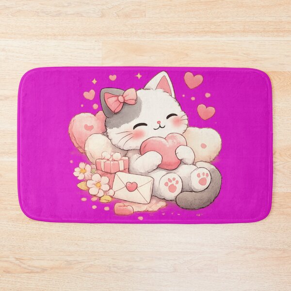 Artikelvorschau, Lumi – Süße Katze – Valentinstag entworfen und verkauft von Mochi Studio.