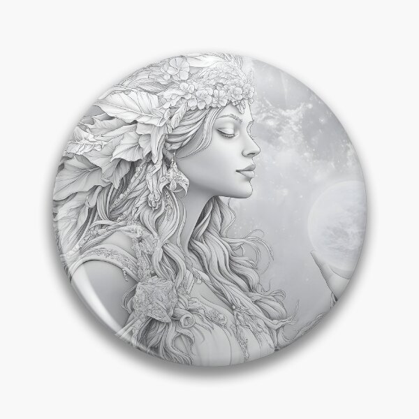 Item preview, Moon Goddess Holding Crystal Ball designed and sold by Shoot-The-Moon.