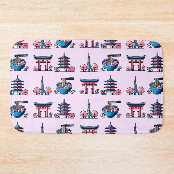 Item preview, Fukuoka Japan Travel Icons - Ramen and Torii designed and sold by GREENZ0NE.