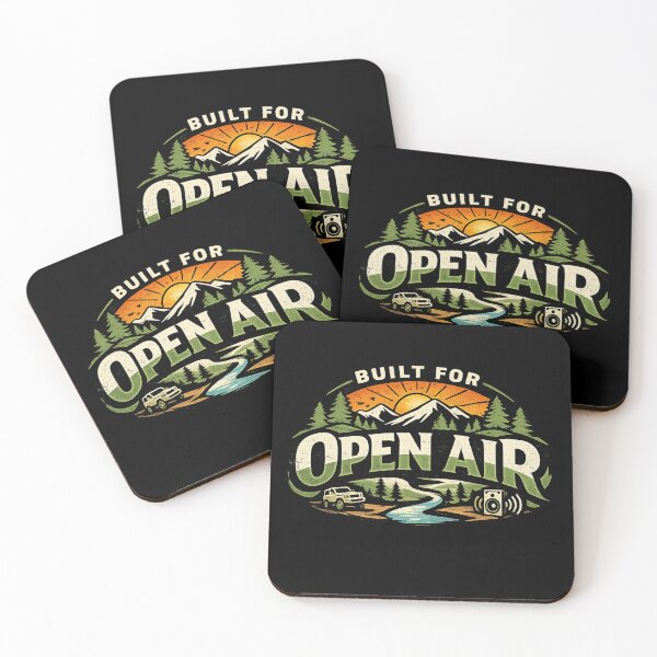Item preview, Built for Open Air | Outdoor Lifestyle T-Shirt designed and sold by RALYSHOP.