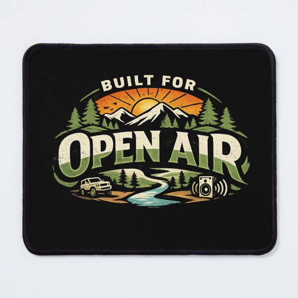 Item preview, Built for Open Air | Outdoor Lifestyle T-Shirt designed and sold by RALYSHOP.