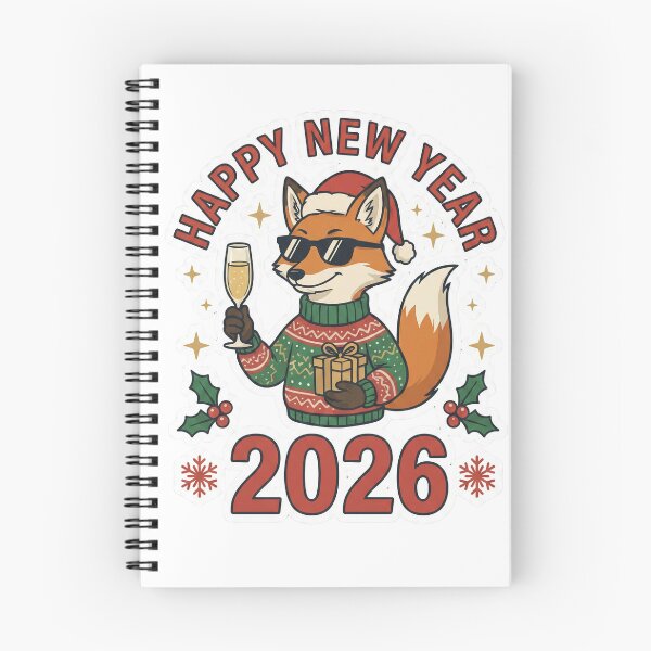 Item preview, Happy New Year 2026 Vintage Typewriter Font Minimalist designed and sold by ArtzyFlow.