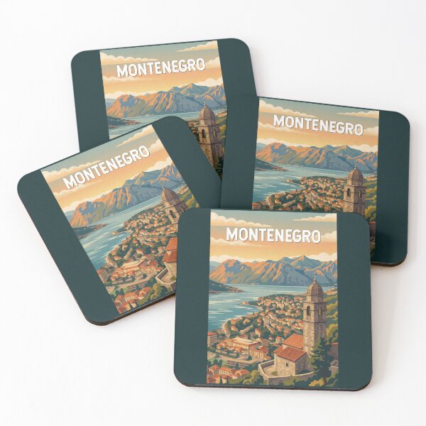 Item preview, Montenegro Illustration Travel Art Vintage designed and sold by KrisSidDesigns.