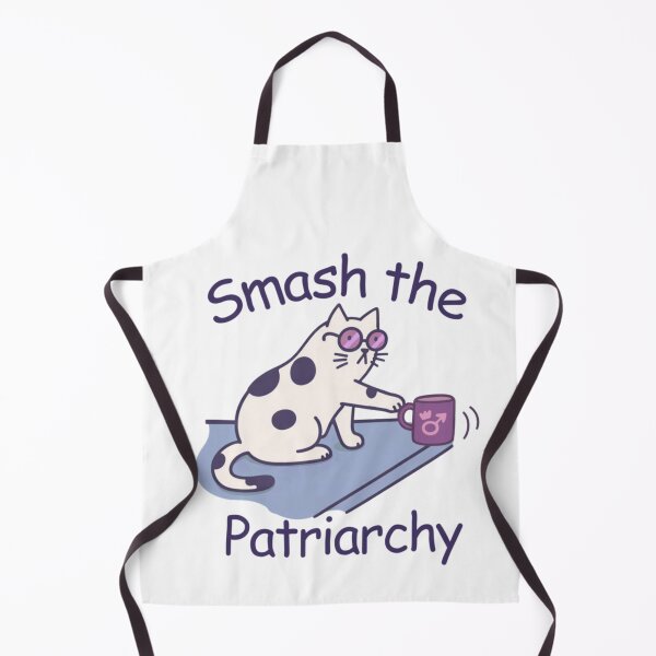 Item preview, Smash The Patriarchy Funny Feminist Cat Knocking Over Male Symbol Mug designed and sold by Phil Ben.