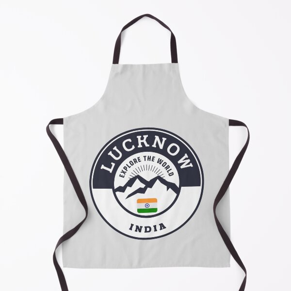 Item preview, Lucknow India | Black and White Travel Crest designed and sold by World Designs.