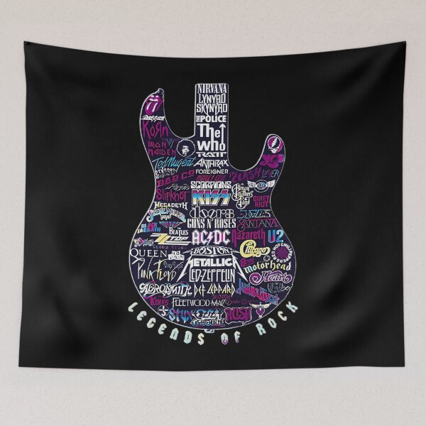 Item preview, Legends Of Rock Guitar Retro designed and sold by Rareshirt.