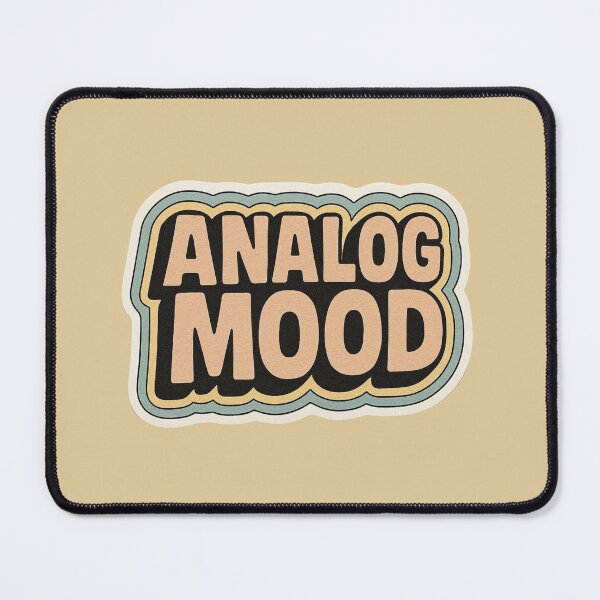 Item preview, Analog Mood – Retro Electronic Sound Typography Design designed and sold by |TRSSHOP|.