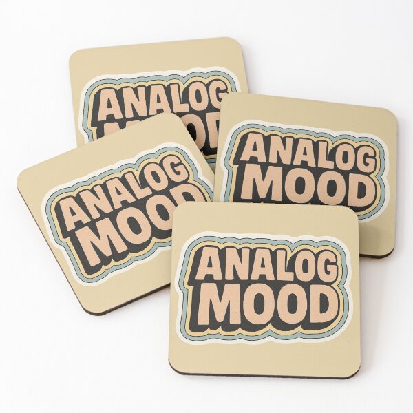 Item preview, Analog Mood – Retro Electronic Sound Typography Design designed and sold by |TRSSHOP|.