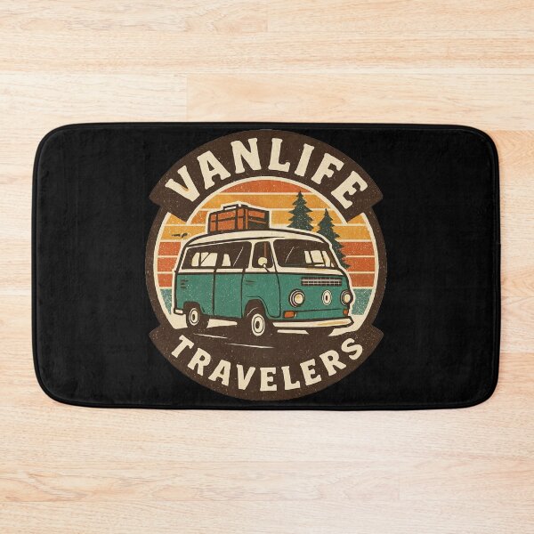 Item preview, Van Life Travelers Vintage Retro Badge - Outdoor Adventure Art designed and sold by TSE DESIGN.