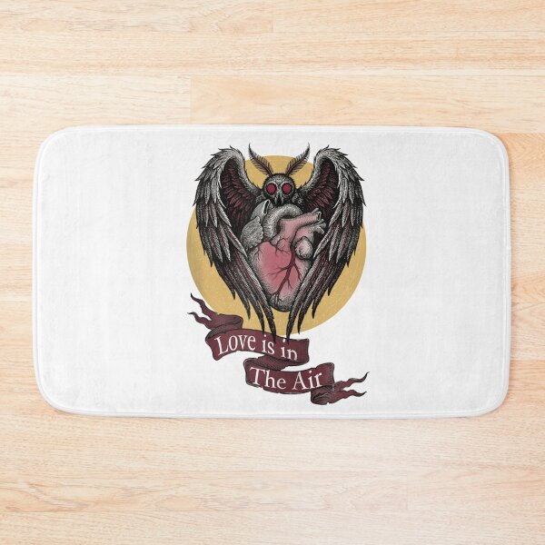 Item preview, Love Is In The Air Mothman Heart Wings Valentine Cryptid Aesthetic designed and sold by Phil Ben.