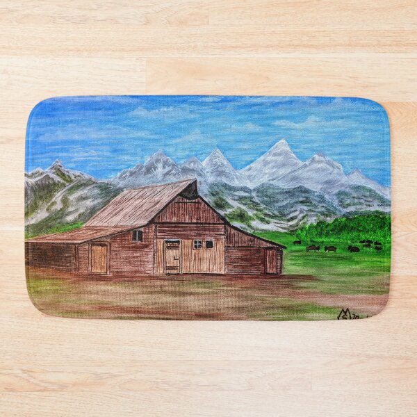 Item preview, Barn at the Grand Teton Mountain Range designed and sold by Matt Starr Fine Art .