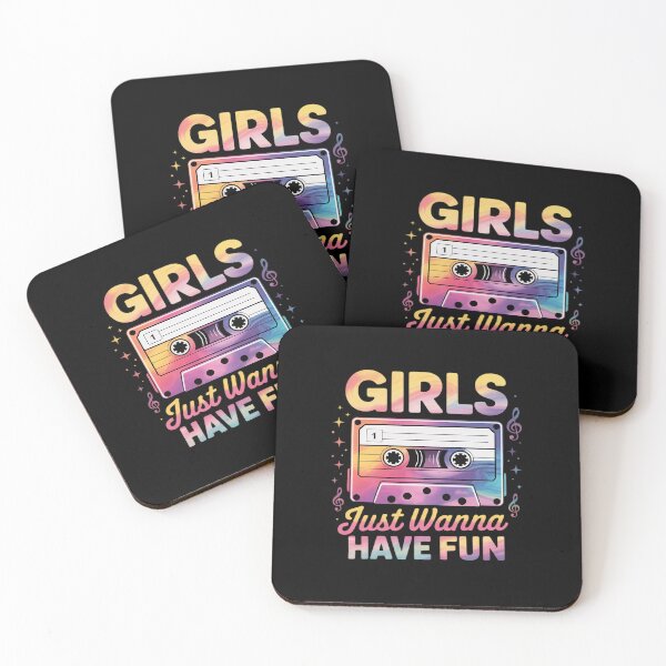 Item preview,  Girls Just Wanna Have Fun Nostalgia 1980s 80's Black designed and sold by angolinnArt.