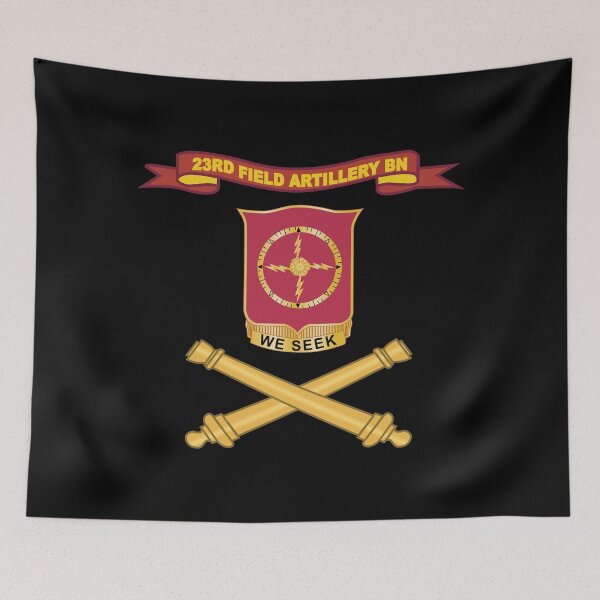 Item preview, Army - 23rd Field Artillery Battalion w Ribbon - Br X 300 designed and sold by Military Insignia Products.