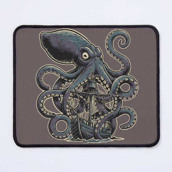 Item preview, Kraken Attack on Ancient Sailing Ship designed and sold by PixelStudioBe.