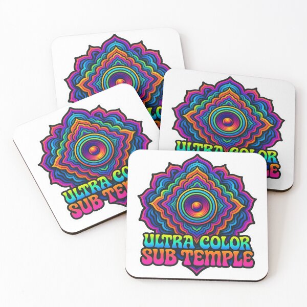 Item preview, Ultra Color Sub Temple – Psychedelic Bass Mandala Design designed and sold by |TRSSHOP|.