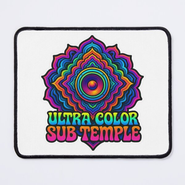 Item preview, Ultra Color Sub Temple – Psychedelic Bass Mandala Design designed and sold by |TRSSHOP|.