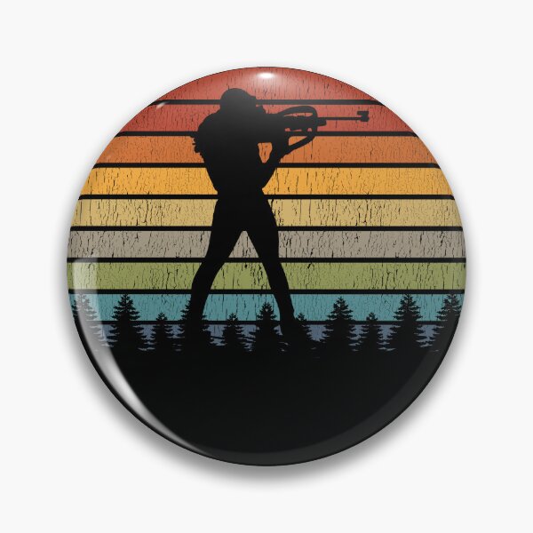 Item preview, Biathlete Biathlon Retro Sunset Wintersports designed and sold by Carl's Clothing.
