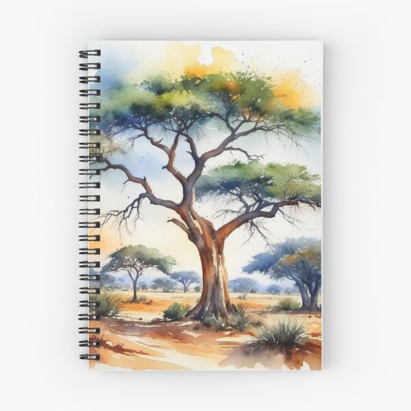 Item preview, African tree landscape designed and sold by Kraftbaum.