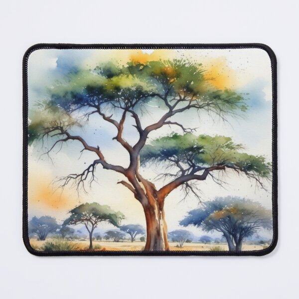Item preview, African tree landscape designed and sold by Kraftbaum.