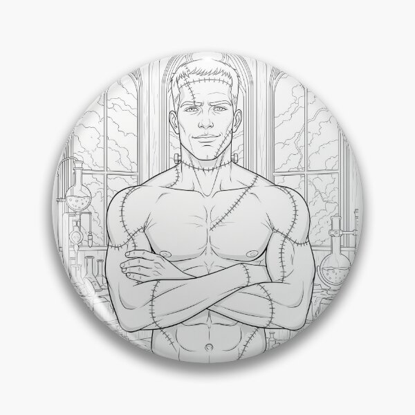Item preview, Frankenstein Monster Hunk. Hot Guy, Horror Fan. designed and sold by Shoot-The-Moon.