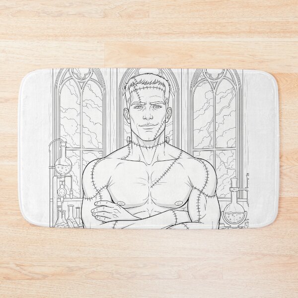 Item preview, Frankenstein Monster Hunk. Hot Guy, Horror Fan. designed and sold by Shoot-The-Moon.