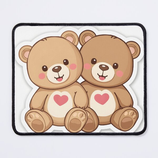 Item preview, Bestie Teddy Bears Cute Sticker designed and sold by Teewave-Ashish.