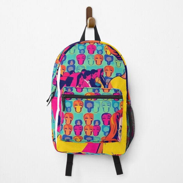 Item preview, Vibrant Pop Art Fashion Woman with Retro Mask Pattern designed and sold by Alma47.