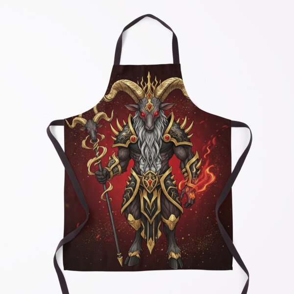Item preview, The Golden Dark Knight - Infernal Goat Warrior designed and sold by DreamArt Creations.