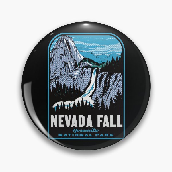 Item preview, Nevada Fall Yosemite National Park California Retro designed and sold by HalpinDesign.