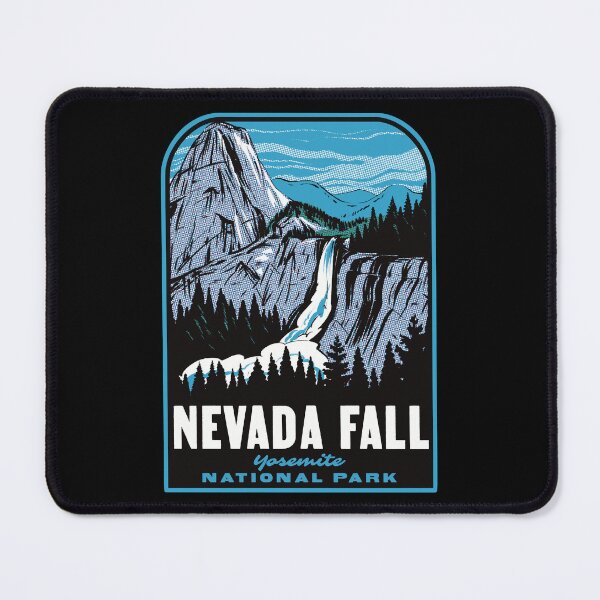 Item preview, Nevada Fall Yosemite National Park California Retro designed and sold by HalpinDesign.