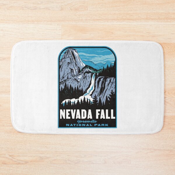 Item preview, Nevada Fall Yosemite National Park California Retro designed and sold by HalpinDesign.