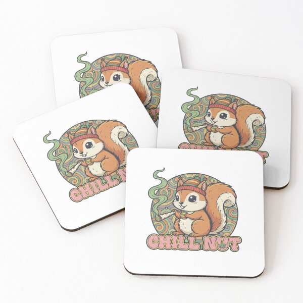 Item preview, Chill Nut Squirrel Retro Stoner Art - Funny Psychedelic Animal designed and sold by TSE DESIGN.