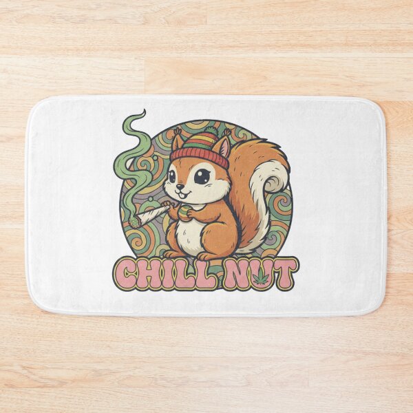 Item preview, Chill Nut Squirrel Retro Stoner Art - Funny Psychedelic Animal designed and sold by TSE DESIGN.