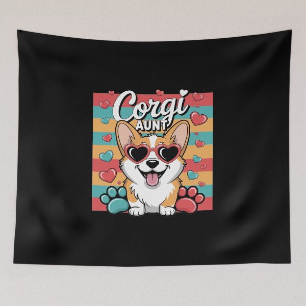 Item preview, Corgi Aunt for Corgi Dog Pet Lovers T designed and sold by DigitaldeligArt.