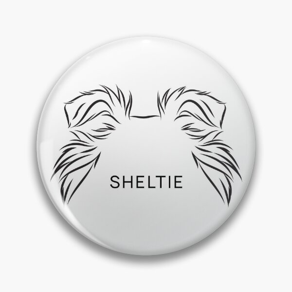 Item preview, Shetland Sheepdog Ears – Minimal Line Art Dog Design designed and sold by Noyalita.