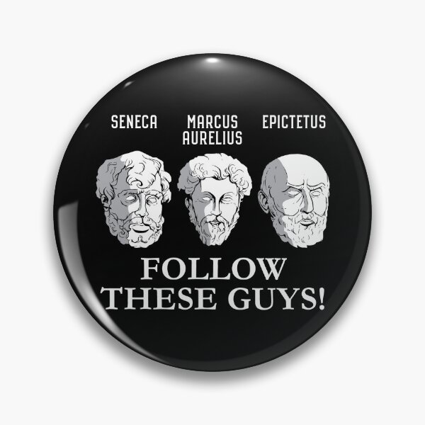 Item preview, Stoics Seneca Marcus Aurelius Epictetus Stoic Philosophers Busts FOLLOW THESE GUYS designed and sold by Carl's Clothing.