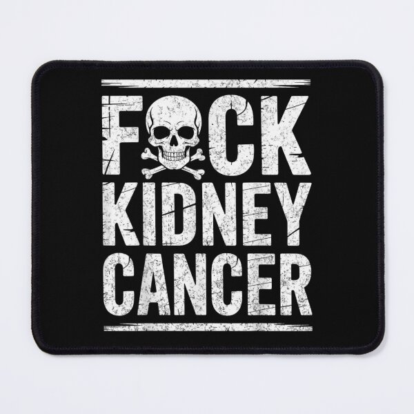 Item preview, Fuck Kidney Cancer Awareness Skull and Crossbones Distressed Brave Warrior Gift designed and sold by Phil Ben.
