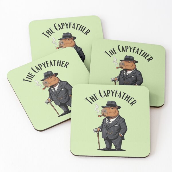 Item preview, The Capyfather – Funny Mafia Boss Capybara designed and sold by Sir Capy B.