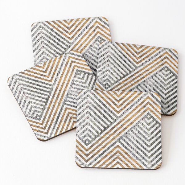 Item preview, Geometric Wooden texture pattern  designed and sold by Nartissima.