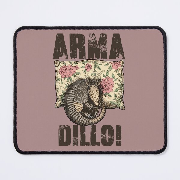 Item preview, Sleeping Armadillo on Floral Pillow designed and sold by PixelStudioBe.